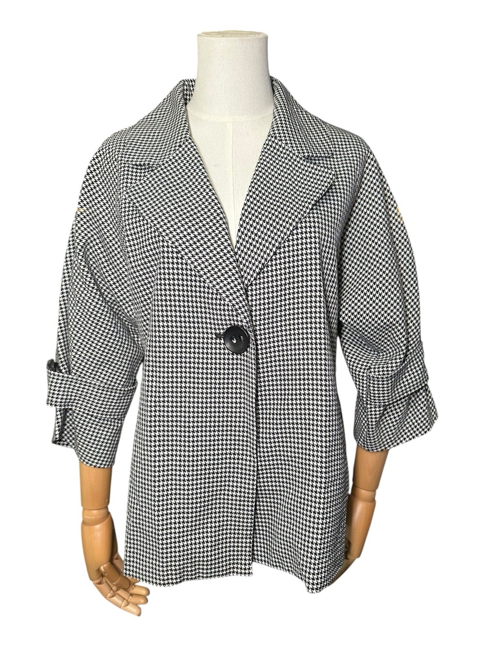 mac & jac Vintage Houndstooth Jacket Blazer - Picture 2 of 11
